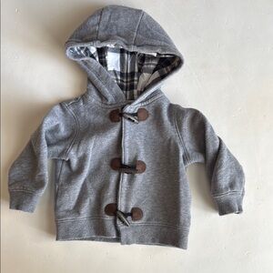 Carter’s Boy Gray Hoodie Toggle Jacket 12 Months